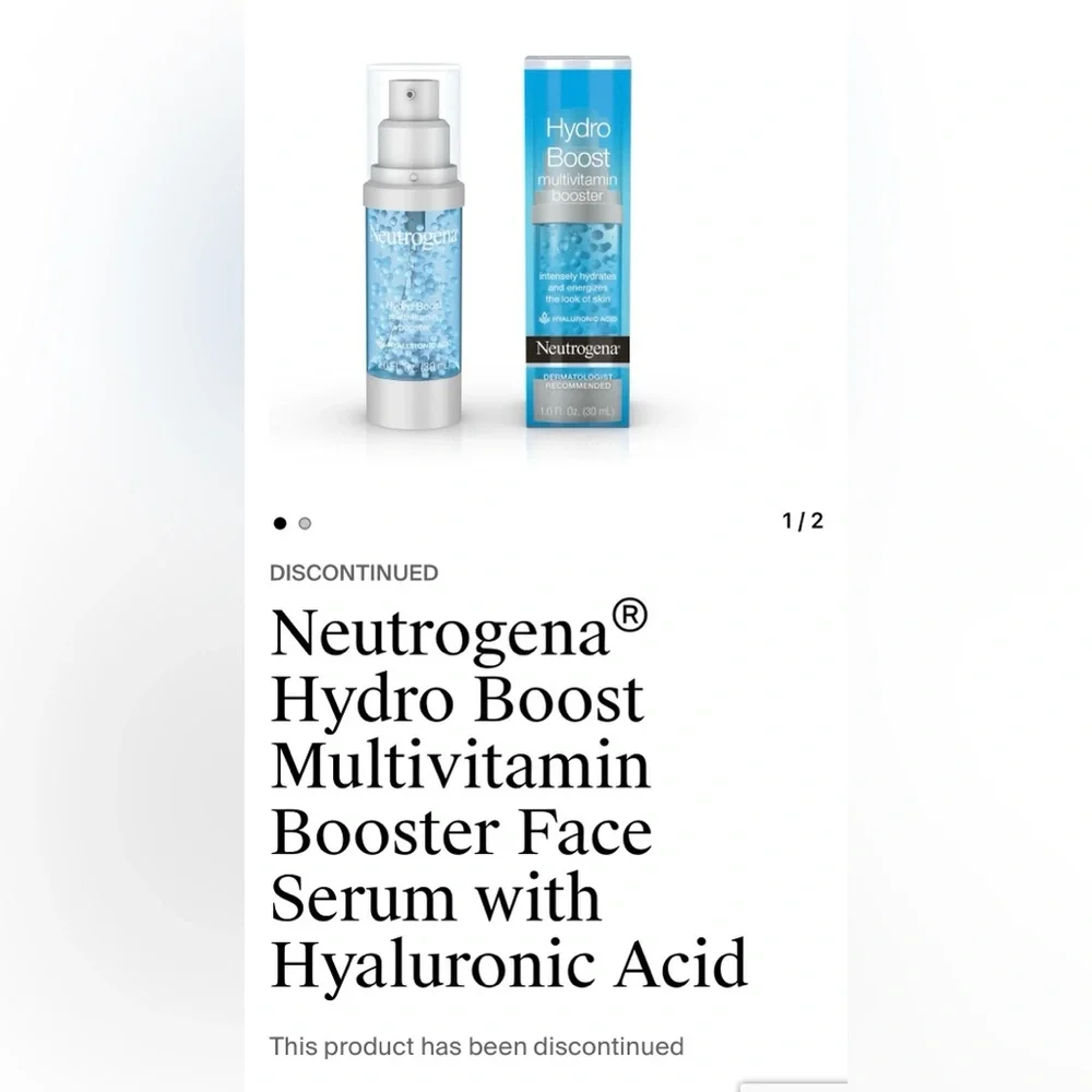 Neutrogena Hydro Boost Multivitamin Booster Serum intensely hydrates & energizes